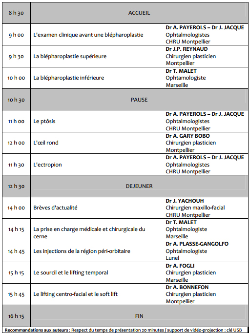 Programme de la 36e journée