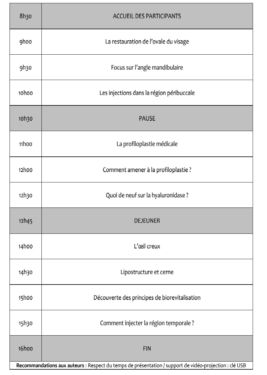 Programme de la 38e journée