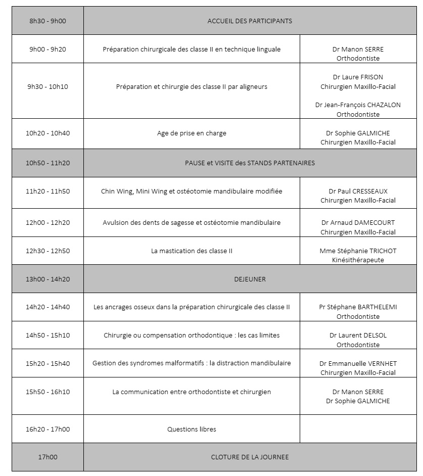 Programme de la 46e journée